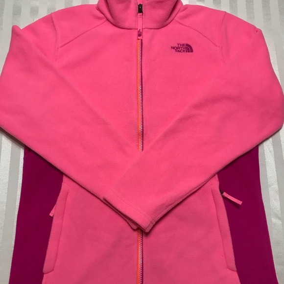 Girls North Face Fleece Full ZIP Jacket - Picture 2 of 5